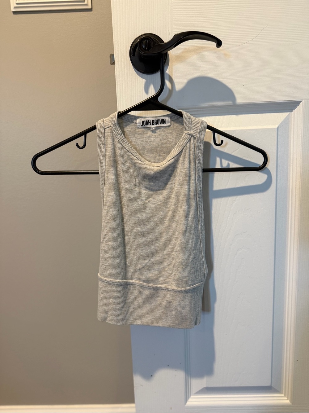 Joah Brown Heather Gray Ribbed Tank